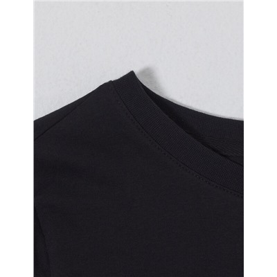 Футболка из премиального хлопка с принтом фольгой