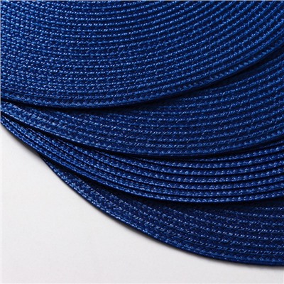 Салфетки сервировочные на стол Доляна «Лофт», 4 шт., d=38 см, синие