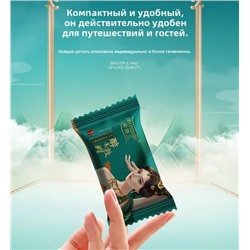 Полотенце прессованное плотное , хлопок, 5штук, 60х30см