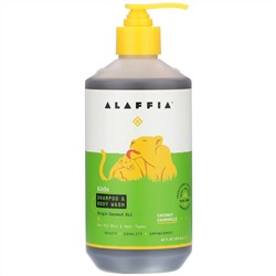 Alaffia, Everyday Coconut, шампунь и гель для душа, подходит для младенцев и детей постарше, кокос и ромашка, 475 мл (16 жидк. унций)