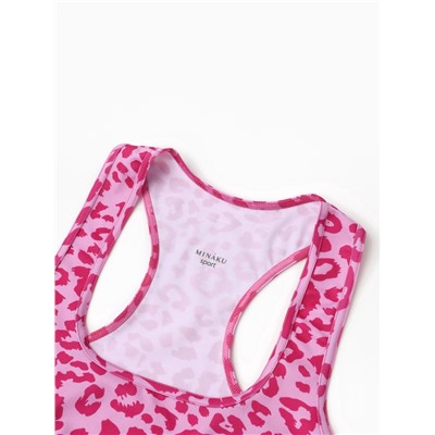 Топ леопардовый женский MINAKU, розовый, размер 44