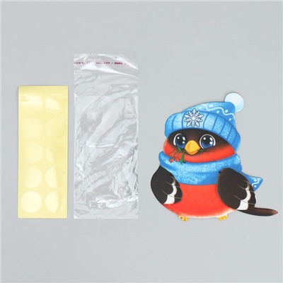 Пакет под сладости новогодний «Снегирь», 11×6 см