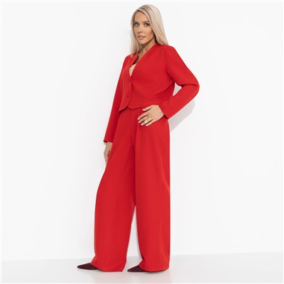 Брючный костюм со съемным декором, Всегда вовремя, всегда стильно (2 в 1, с воротником)