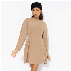 Платье приталенное, Любовь с первого платья (бежевое)