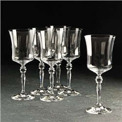 Набор бокалов для вина из хрустального стекла «Грация», 300 мл, 6 шт.