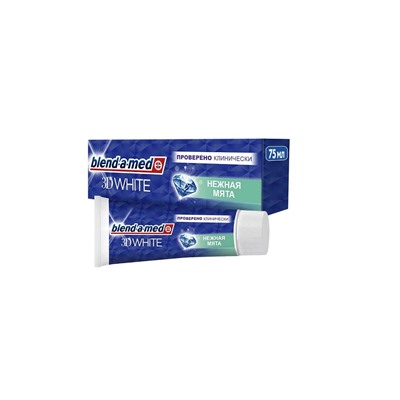 Blend-a-med 75мл 3D White Нежная мята