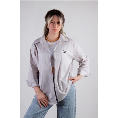 Рубашка оверсайз хлопок y2k НАТАЛИ, 1124644