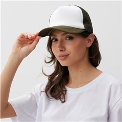 Бейсболка с сеткой MINAKU, зелёный, размер 56-58