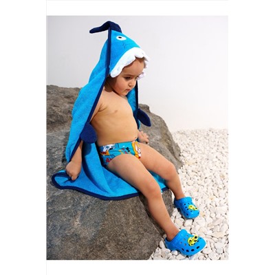 Полотенце детское текстильное с капюшоном для мальчиков PLAYTODAY, 851322