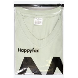Женская футболка оверсайз с V-вырезом Happyfox