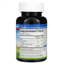 Carlson Labs, Детские жевательные мармеладки с витамином D3, натуральные фруктовые ароматизаторы, 25 мкг (1000 МЕ), 60 шт.