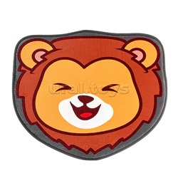 Коврик плюшевый c эффектом памяти "Лев" 50x60см