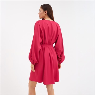 Платье с плясом мини женское MIST, размер 52-54, розовое