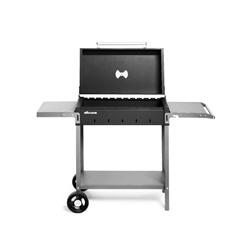 Мангал MAH 203, 128.5×52×90.1 см, 2 мм, колеса, боковые полки, крышка