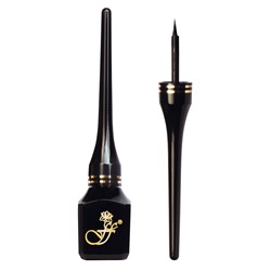 FFLEUR Подводка д/глаз Е-9635 черная кувшин БЕЗ КОРОБОЧКИ /кисть жёсткая /6/36/432