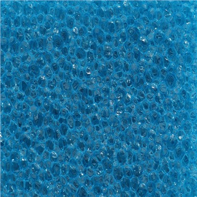 Губка прямоугольная, крупнопористая, лист 50×50×10 см, синий