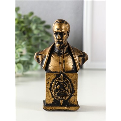 Бюст «Дзержинского Ф.Э.», фигурка гипс, 12×7.5×4.5 см
