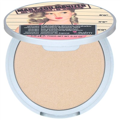 theBalm Cosmetics, Mary-Lou Manizer, хайлайтер и тени, 9,06 г