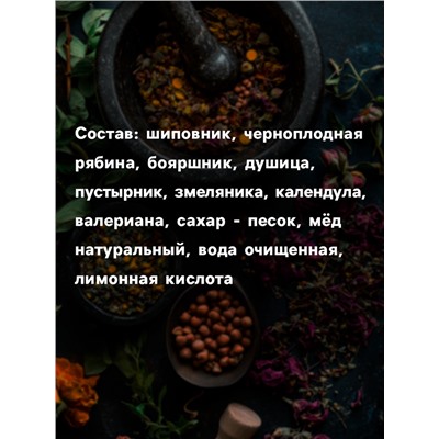 Бальзам безалкогольный на травах «Здоровый сон»: пустырник, душица, в пластиковой бутылке, 250 мл