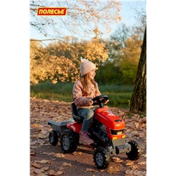 Полесье Каталка-трактор с педалями "Turbo" с полуприцепом