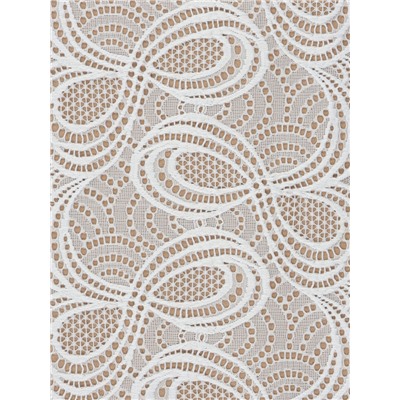 Кружевная эластичная ткань «Бесконечность», 180 мм, 23±1 м, белая