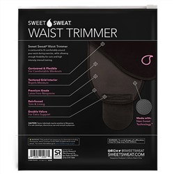 Sports Research, Sweet Sweat, пояс для похудения, средний, черного и розового цвета, 1 шт.