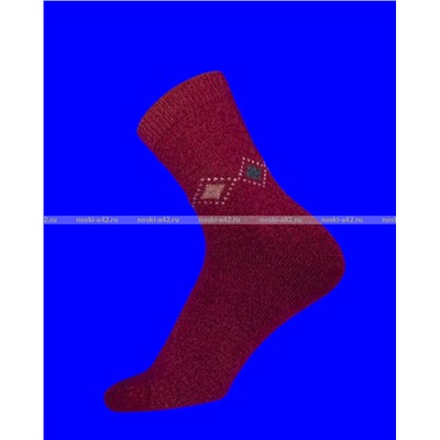 Термоноски женские собачья шерсть Ромбы арт. 3700