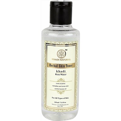 Khadi Natural Тоник для лица Розовая вода 210мл