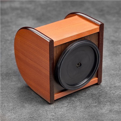 Органайзер 4 секции, на вращающейся подставке, под бук, 12×12×12 см