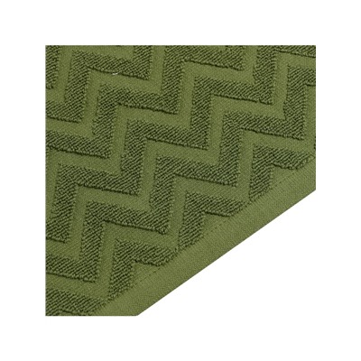 Полотенце махровое LoveLife Zig-Zag, 70×130 см, цвет тёмная трава, 100% хл, 450 г/м²