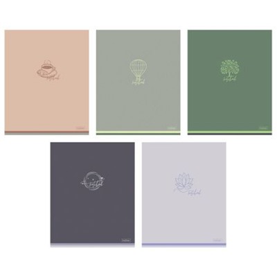 Тетрадь  48л клетка "Лаконично" (090520) Хатбер