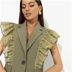 Жилет комбинированный, Это восторг (dark green)