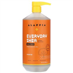Alaffia, Moisturizing Body Wash, Unscented, 32 fl oz (950 ml)