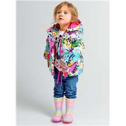 Куртка детская текстильная с полиуретановым покрытием для девочек