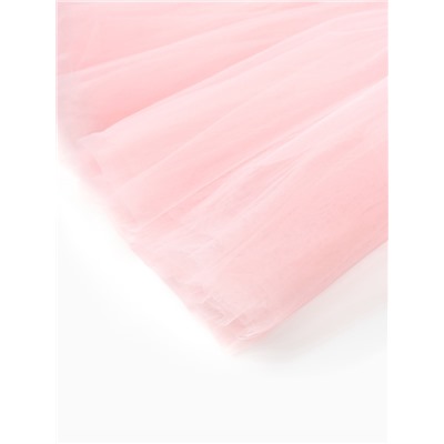 Платье нарядное для девочки MINAKU: PartyDress, с пышной юбкой, рост 104-110 см, розовое