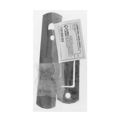 Шпингалет накладной ТУНДРА, прямой, 100 мм, черный