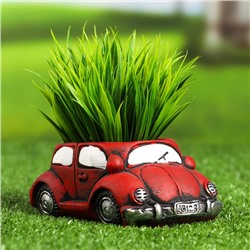 Декоративный горшок для цветов «Машинка», 200 мл, 14.4×9×6 см, керамический, красный