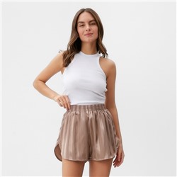 Шорты женские KAFTAN Silk «Полоса» размер 40-42, пудровый