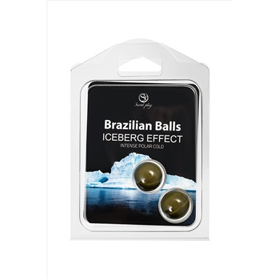 Набор из 2 шариков с массажным маслом Brazilian Balls с ледяным эффектом