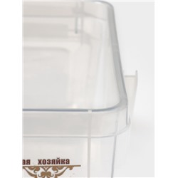 Контейнер для муки с ручкой, 5 л, пластик, прозрачный