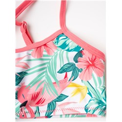 Комплект трикотажный для девочек: купальный костюм, юбка