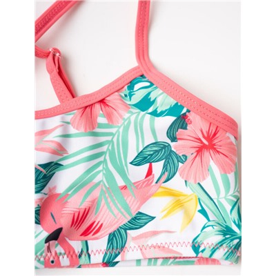 Комплект трикотажный для девочек: купальный костюм, юбка