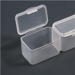 Органайзер для хранения мелочей, 21 ячейка, 10.5×17×2.5 см, прозрачный