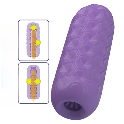 Фиолетовый мастурбатор Venus-X Twin balls