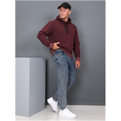 Интервал - толстовка светло-бордовый