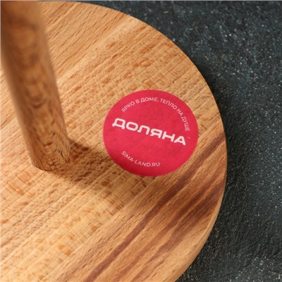 Держатель для кухонных бумажных полотенец Доляна, 13×25 см, бук, цвет и рисунок микс