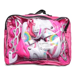 Ролики детские, размер M (цвет розовый)