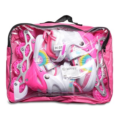 Ролики детские, размер M (цвет розовый)