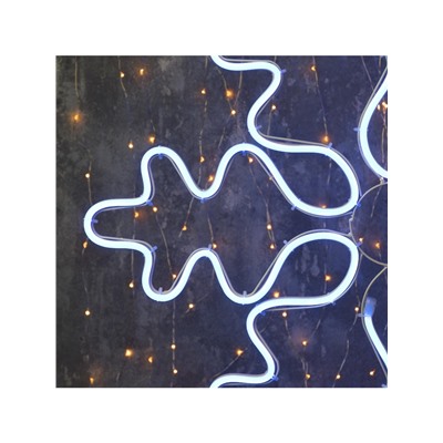 Светодиодная фигура «Снежинка», 67 см, 600 LED, 220 В, свечение синее