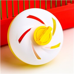 Колесо для грызунов, 11 см, тихое, жёлтое